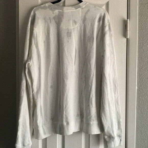 Baylor University crew sweatshirt white and gray shadow print size L - Picture 4 of 4